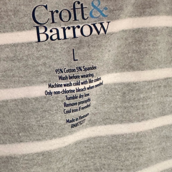 LOT OF 2- Croft & Barrow Striped Women’s Tees - Picture 8 of 8